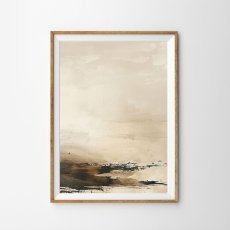 画像1: ジャパンディ 抽象風景ポスター | 静謐な地平線アート (1)