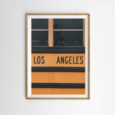 画像1: ロサンゼルス ポスター｜LA ヴィンテージバス カリフォルニア｜西海岸インテリア (1)