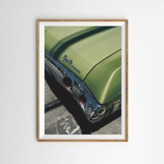 画像1: ヴィンテージカー ポスター｜アメリカンカー グリーン｜カリフォルニア 西海岸インテリア (1)
