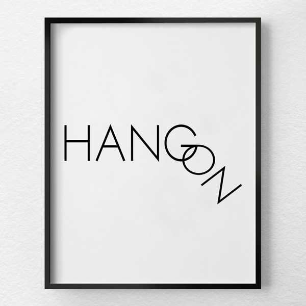画像1: HANGON タイフォグラフィー メッセージ　ポスター (1)
