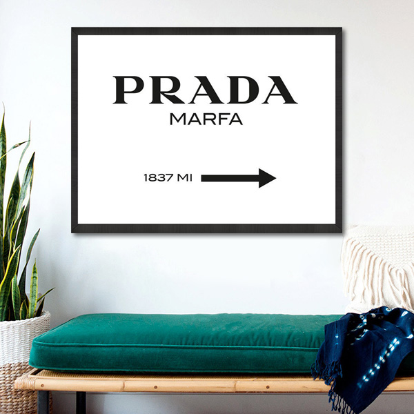 S A L E Prada Marfa プラダ マーファ アート ポスター 白 海外ポスター おしゃれポスター 通販 カリフォルニア プリント コレクティブ