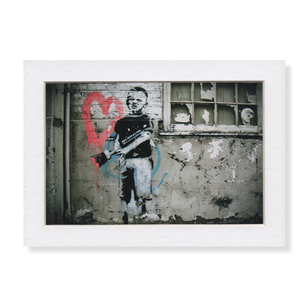 Banksy バンクシー Paint Boy カードポスター 額縁付 海外ポスター おしゃれポスター 通販 カリフォルニア プリント コレクティブ