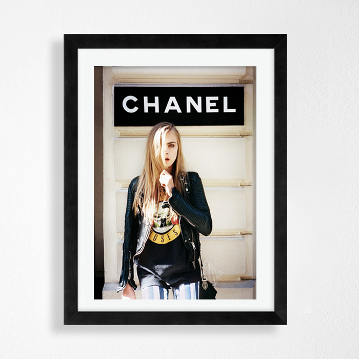 シャネル Chanel Cara Delevingne ポスター 海外ポスター おしゃれポスター 通販 カリフォルニア プリント コレクティブ