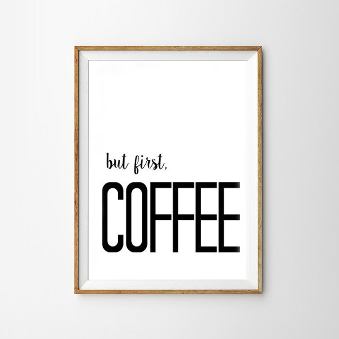 画像1: but first COFFEE cafe ポスター (1)