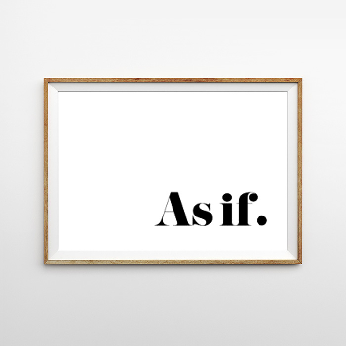 画像1: 『as if 』　タイフォグラフィー インテリア アートポスター (1)