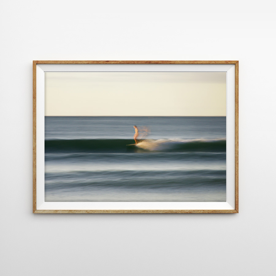 画像1: SURF GIRL on GENTLE WAVES サーフィンガール おしゃれポスター (1)
