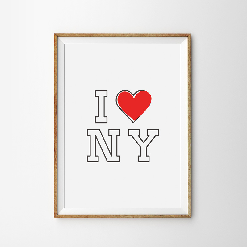画像1: I LOVE NYC アイ ラブ ニューヨーク ポスター (1)