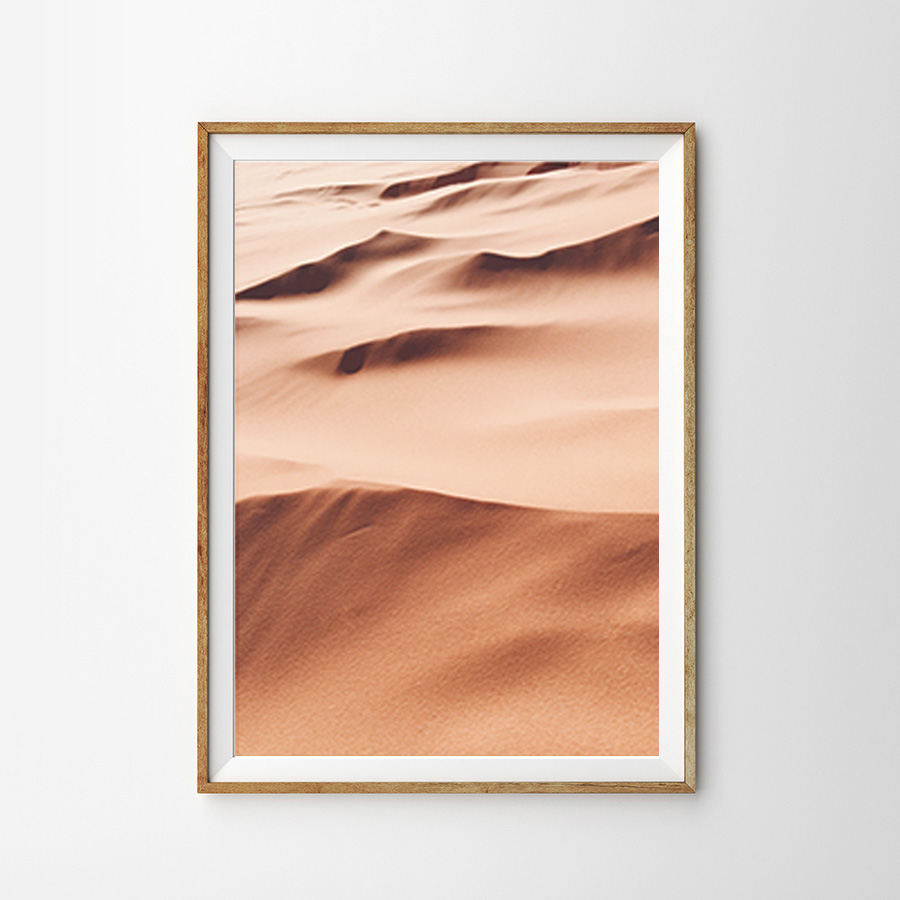 画像1: アラビアン 砂漠 シンプルでおしゃれなポスター (1)